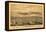 San Diego, California - Panoramic Map-Lantern Press-Framed Stretched Canvas