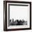 San Diego City Skyline - Black-NaxArt-Framed Art Print