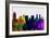 San Diego City Skyline-NaxArt-Framed Art Print