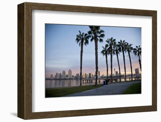 San Diego from Ferry Landing in Coronado-pdb1-Framed Photographic Print