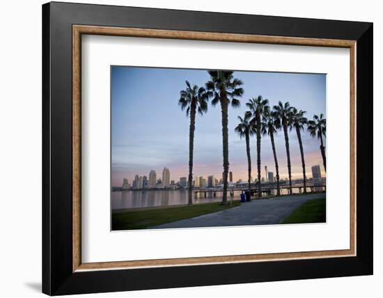 San Diego from Ferry Landing in Coronado-pdb1-Framed Photographic Print