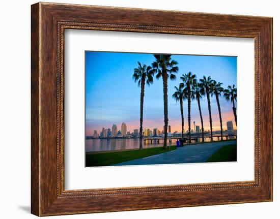 San Diego from Ferry Landing in Coronado-pdb1-Framed Photographic Print
