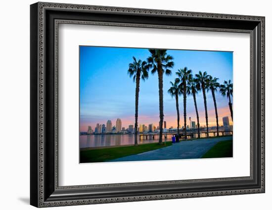 San Diego from Ferry Landing in Coronado-pdb1-Framed Photographic Print