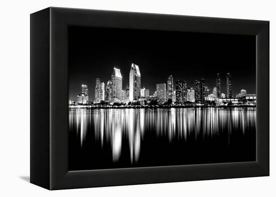 San Diego Lights-Danita Delimont-Framed Stretched Canvas