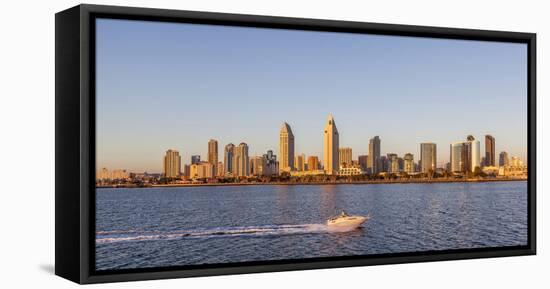 San Diego's Skyline as Seen at Sunset-Andrew Shoemaker-Framed Premier Image Canvas
