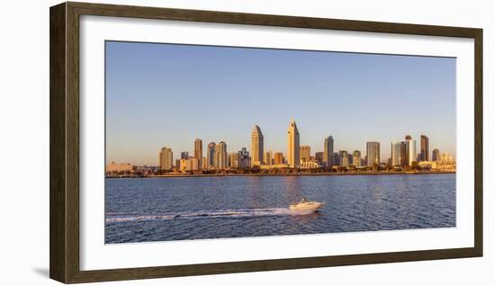 San Diego's Skyline as Seen at Sunset-Andrew Shoemaker-Framed Photographic Print