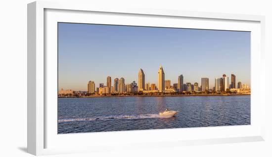 San Diego's Skyline as Seen at Sunset-Andrew Shoemaker-Framed Photographic Print