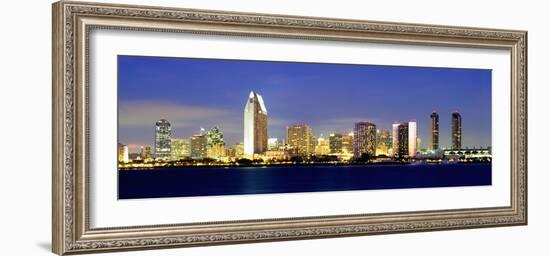 San Diego Skyline, California, USA-John Alves-Framed Photographic Print