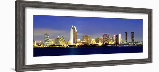 San Diego Skyline, California, USA-John Alves-Framed Photographic Print