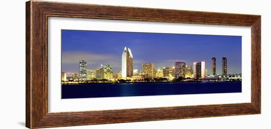 San Diego Skyline, California, USA-John Alves-Framed Photographic Print