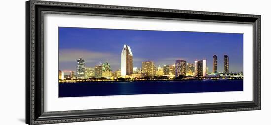 San Diego Skyline, California, USA-John Alves-Framed Photographic Print