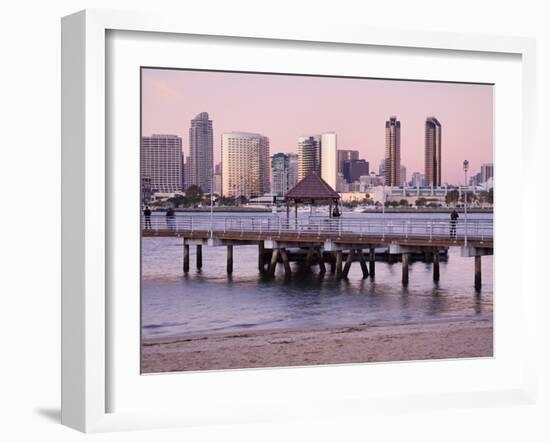 San Diego Skyline Viewed From Coronado Island, San Diego, California, USA-Richard Cummins-Framed Photographic Print