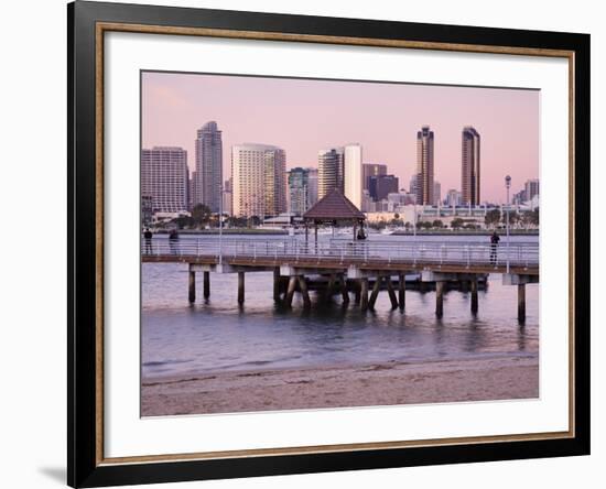 San Diego Skyline Viewed From Coronado Island, San Diego, California, USA-Richard Cummins-Framed Photographic Print