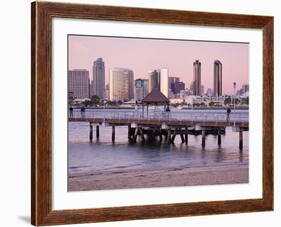 San Diego Skyline Viewed From Coronado Island, San Diego, California, USA-Richard Cummins-Framed Photographic Print