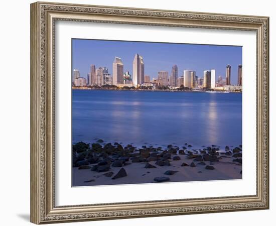 San Diego Skyline Viewed From Coronado Island, San Diego, California, USA-Richard Cummins-Framed Photographic Print