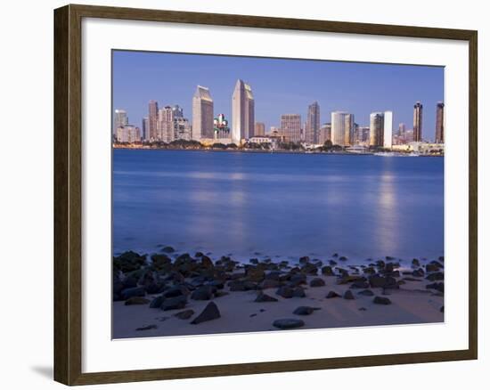 San Diego Skyline Viewed From Coronado Island, San Diego, California, USA-Richard Cummins-Framed Photographic Print