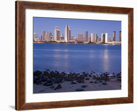 San Diego Skyline Viewed From Coronado Island, San Diego, California, USA-Richard Cummins-Framed Photographic Print