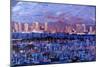 San Diego Skyline with Marina at Dusk-Markus Bleichner-Mounted Art Print