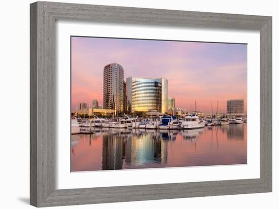 San Diego Waterfront II-Kathy Mahan-Framed Photographic Print