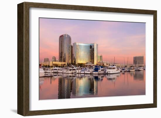 San Diego Waterfront II-Kathy Mahan-Framed Photographic Print