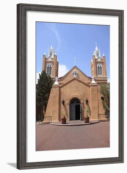 San Felipe De Neri Church, Old Town, Albuquerque, New Mexico, Usa-Wendy Connett-Framed Photographic Print