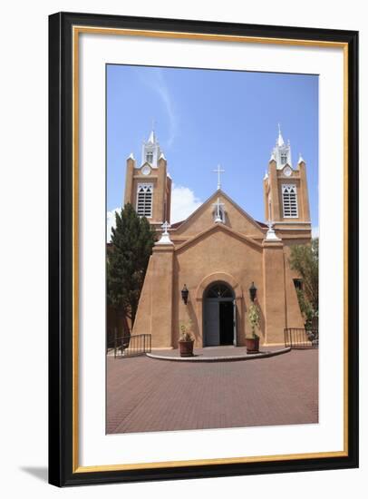 San Felipe De Neri Church, Old Town, Albuquerque, New Mexico, Usa-Wendy Connett-Framed Photographic Print