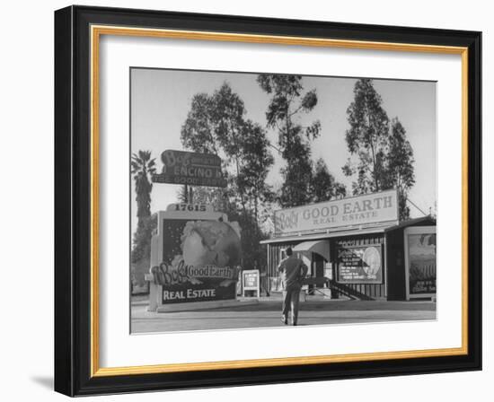 San Fernando Valley Real Estate Offices Using Strange Names-Peter Stackpole-Framed Photographic Print