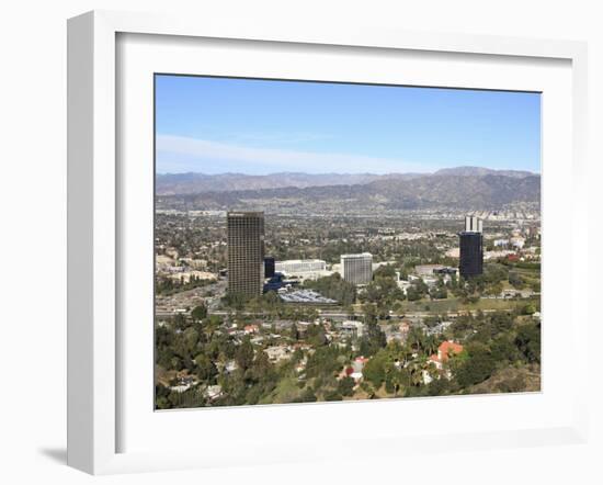 San Fernando Valley, San Gabriel Mountains, Burbank, Los Angeles, California, USA, North America-Wendy Connett-Framed Photographic Print