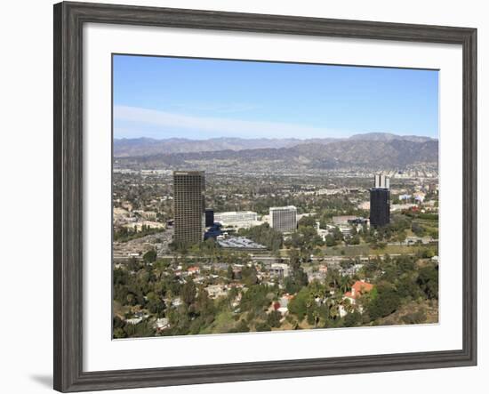 San Fernando Valley, San Gabriel Mountains, Burbank, Los Angeles, California, USA, North America-Wendy Connett-Framed Photographic Print