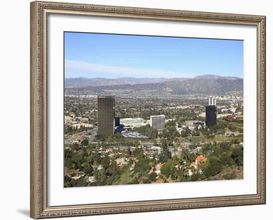 San Fernando Valley, San Gabriel Mountains, Burbank, Los Angeles, California, USA, North America-Wendy Connett-Framed Photographic Print