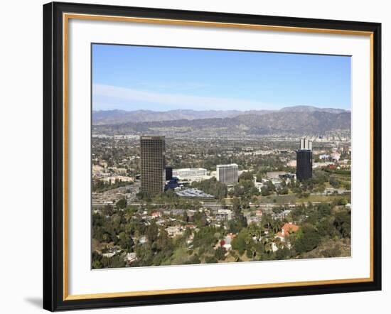 San Fernando Valley, San Gabriel Mountains, Burbank, Los Angeles, California, USA, North America-Wendy Connett-Framed Photographic Print