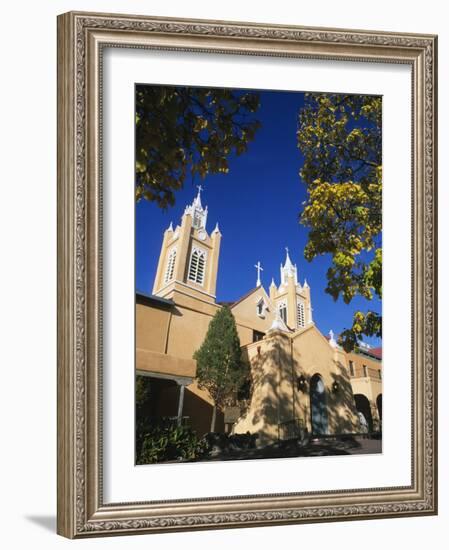 San Filipe De Neri Church, Old Town Plaza, Albuquerque, New Mexico, USA-Michael Snell-Framed Photographic Print