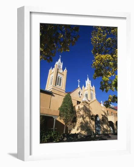 San Filipe De Neri Church, Old Town Plaza, Albuquerque, New Mexico, USA-Michael Snell-Framed Photographic Print