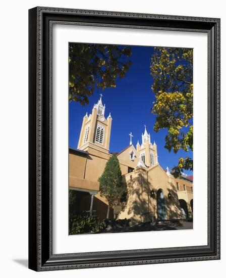 San Filipe De Neri Church, Old Town Plaza, Albuquerque, New Mexico, USA-Michael Snell-Framed Photographic Print