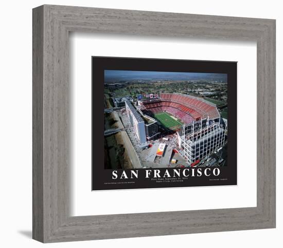 San Francisco 49er's First Game at Levi's Stadium, Santa Clara, California (9/14/14)-Mike Smith-Framed Art Print