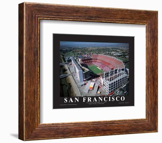 San Francisco 49er's First Game at Levi's Stadium, Santa Clara, California (9/14/14)-Mike Smith-Framed Art Print