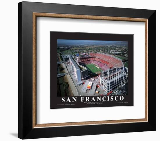 San Francisco 49er's First Game at Levi's Stadium, Santa Clara, California (9/14/14)-Mike Smith-Framed Art Print