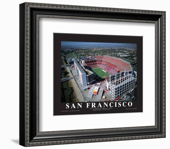 San Francisco 49er's First Game at Levi's Stadium, Santa Clara, California (9/14/14)-Mike Smith-Framed Art Print