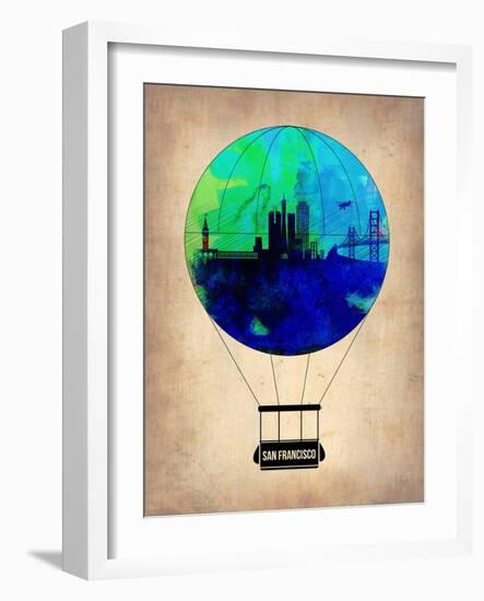 San Francisco Air Balloon-NaxArt-Framed Art Print