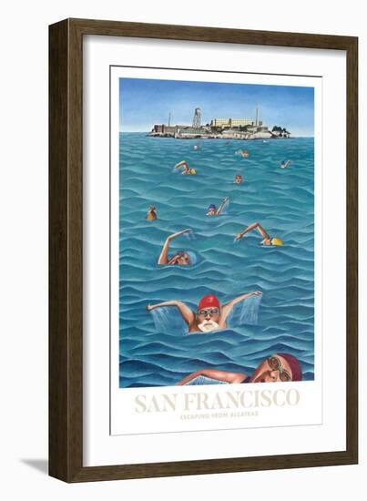 San Francisco - Alcatraz-Mark Ulriksen-Framed Art Print