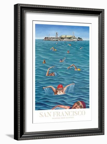 San Francisco - Alcatraz-Mark Ulriksen-Framed Art Print