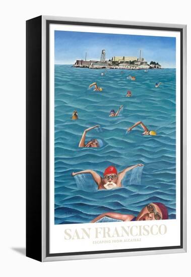 San Francisco - Alcatraz-Mark Ulriksen-Framed Stretched Canvas