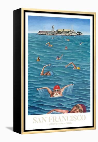 San Francisco - Alcatraz-Mark Ulriksen-Framed Stretched Canvas