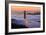 San Francisco At Sunrise, Behind The Golden Gate Bridge And A Low Blanket Of Fog-Joe Azure-Framed Photographic Print