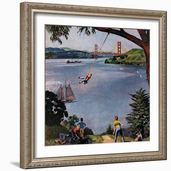 "San Francisco Bay Boys", May 26, 1956-John Falter-Framed Giclee Print