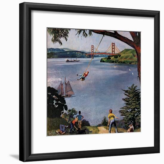 "San Francisco Bay Boys", May 26, 1956-John Falter-Framed Giclee Print