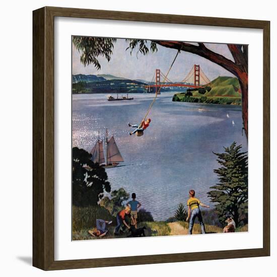 "San Francisco Bay Boys", May 26, 1956-John Falter-Framed Giclee Print