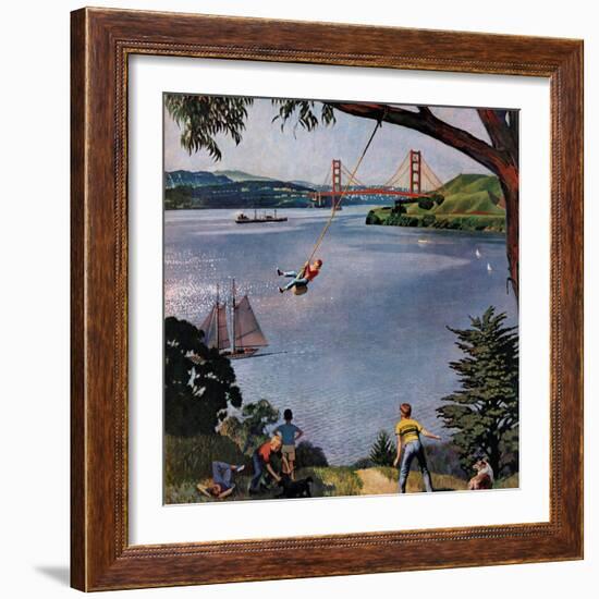 "San Francisco Bay Boys", May 26, 1956-John Falter-Framed Giclee Print