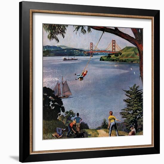 "San Francisco Bay Boys", May 26, 1956-John Falter-Framed Giclee Print