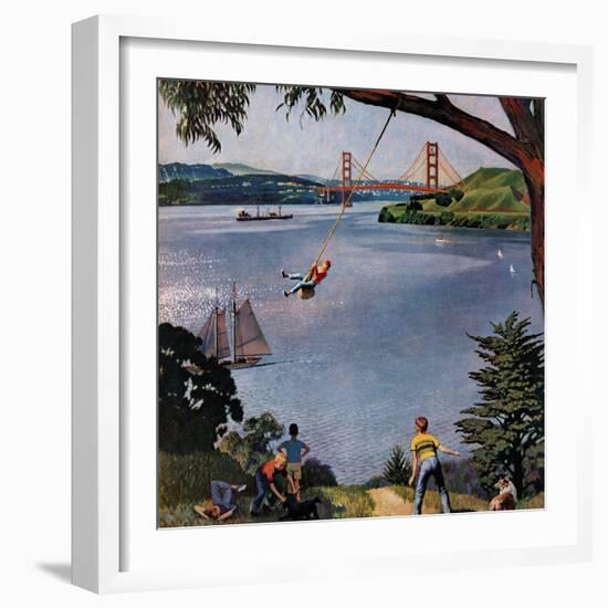 "San Francisco Bay Boys", May 26, 1956-John Falter-Framed Giclee Print